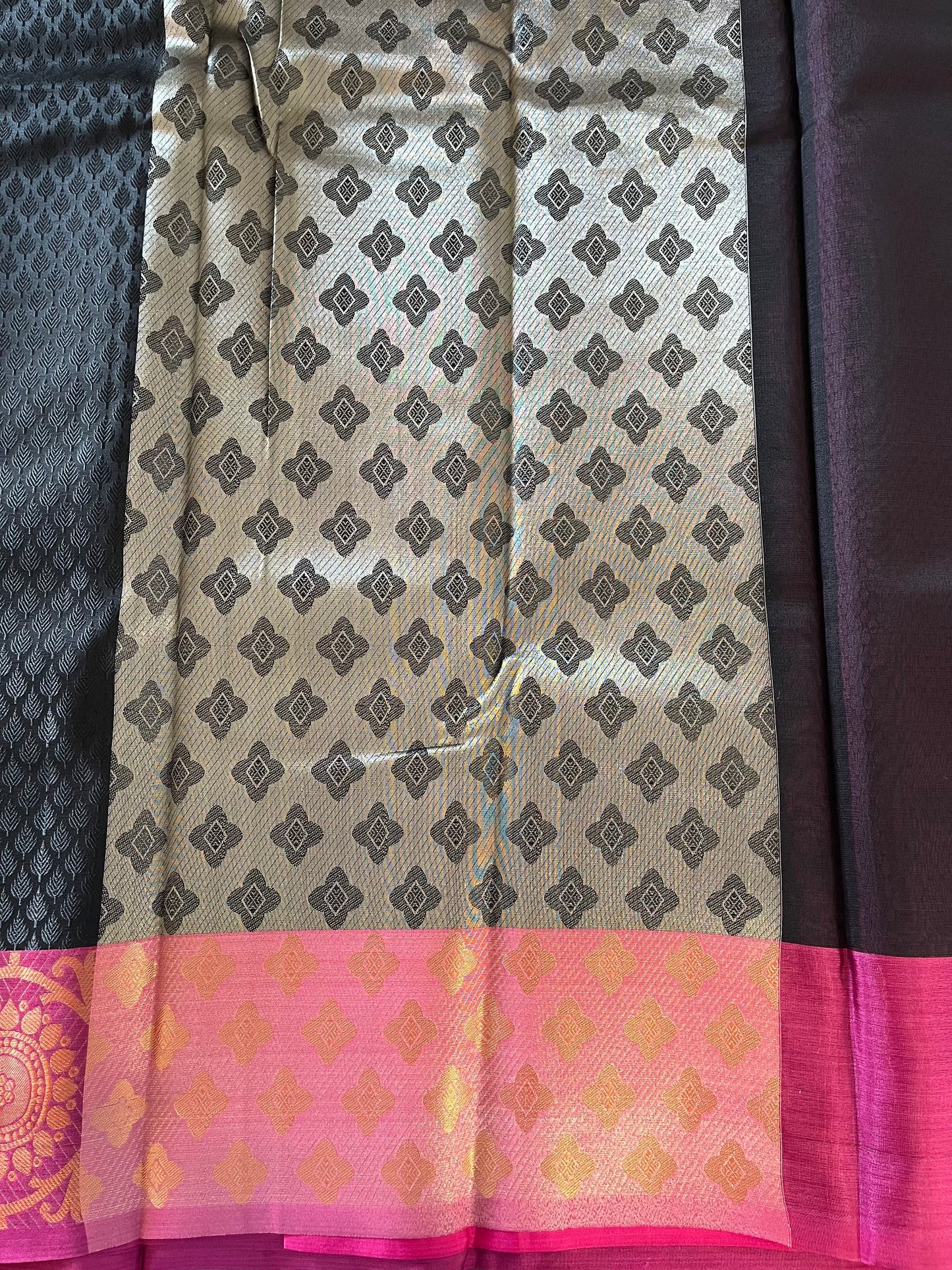 Brocade Semi-Silk Saree - (Code 009)