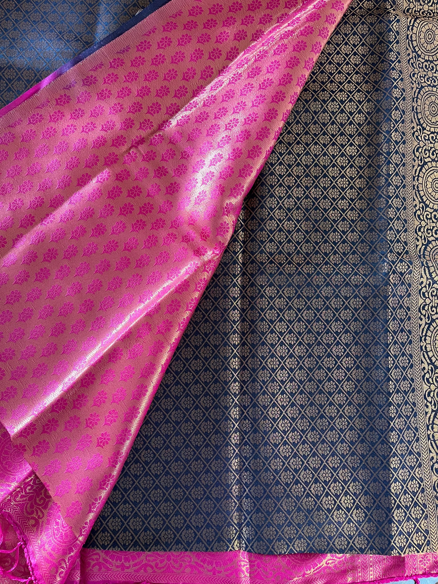 Brocade Semi-Silk Soft Sarees - (Code 028)