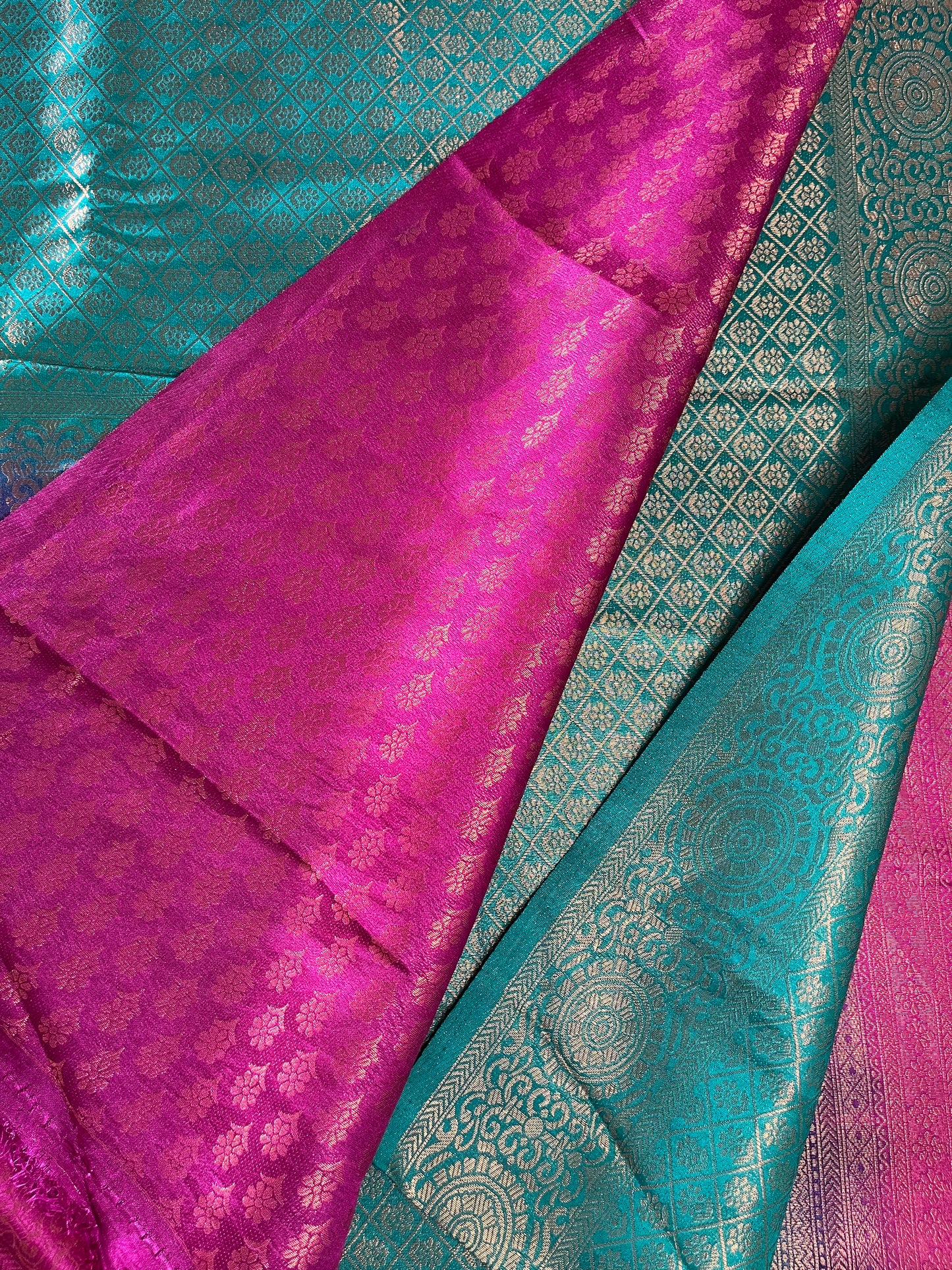 Brocade Semi-Silk Soft Sarees - (Code 027)