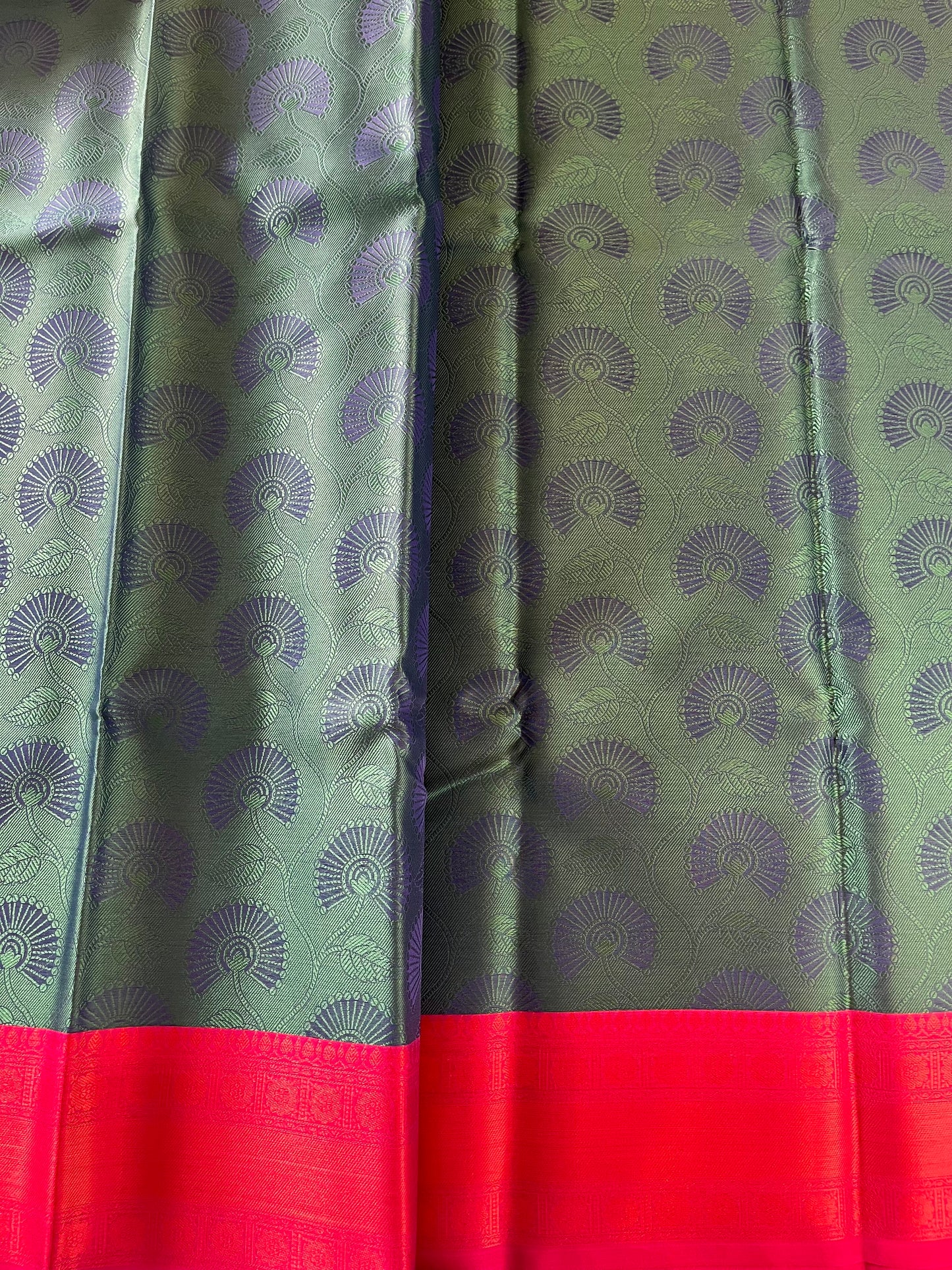 Brocade Semi-Silk Saree - (Code 023)