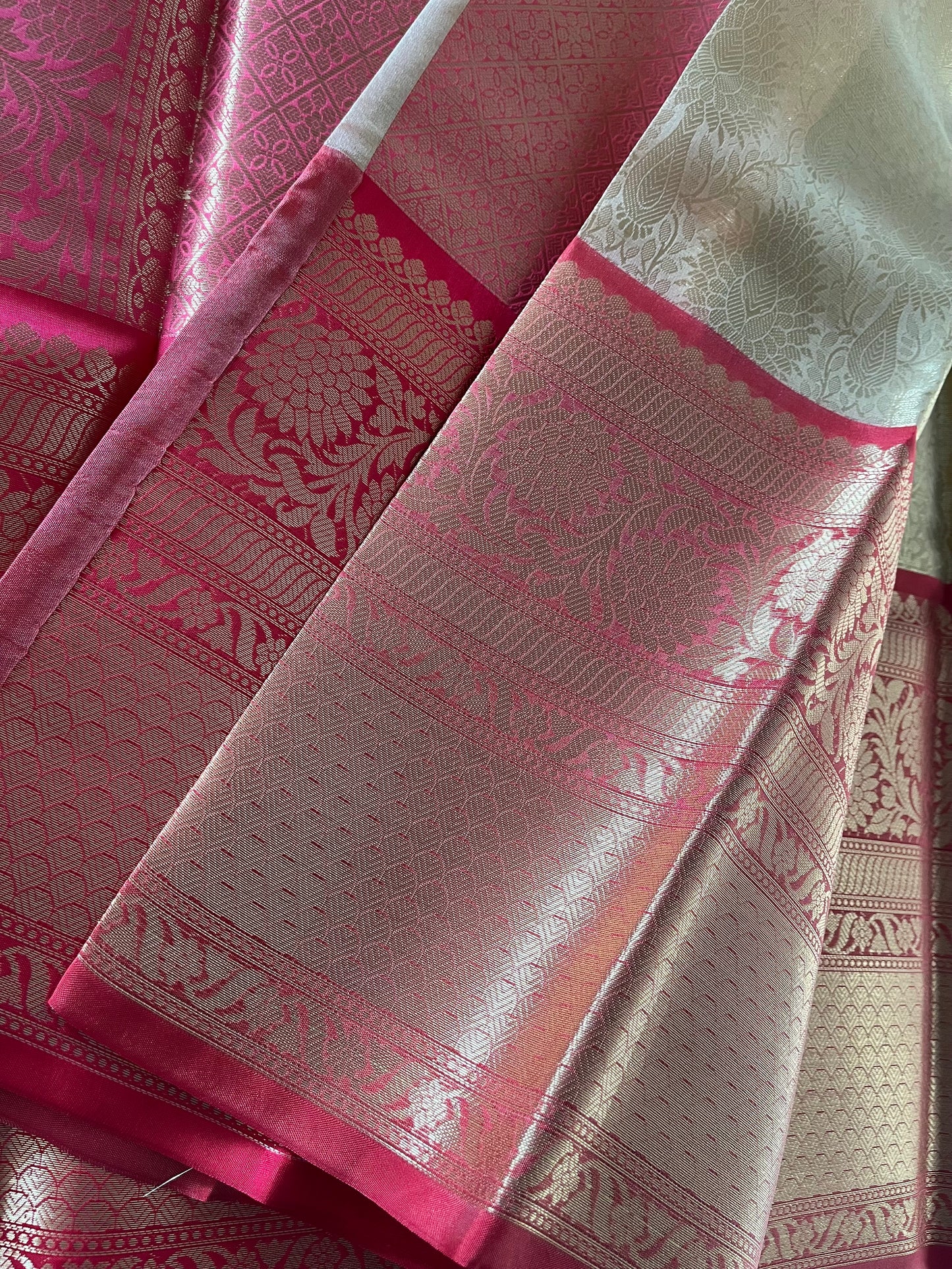 Brocade Tissue Semi-Silk Saree - (Code 019)