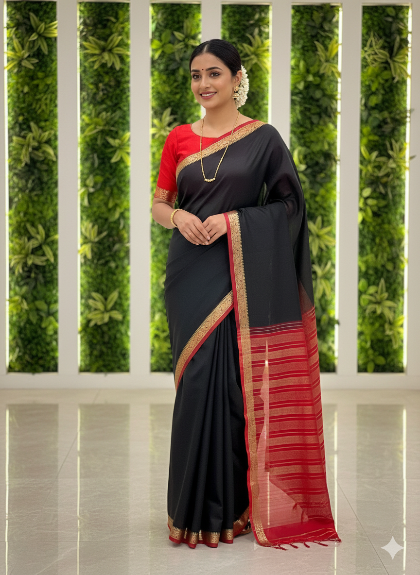 Mysore Crepe Silk Saree - (Code 046)