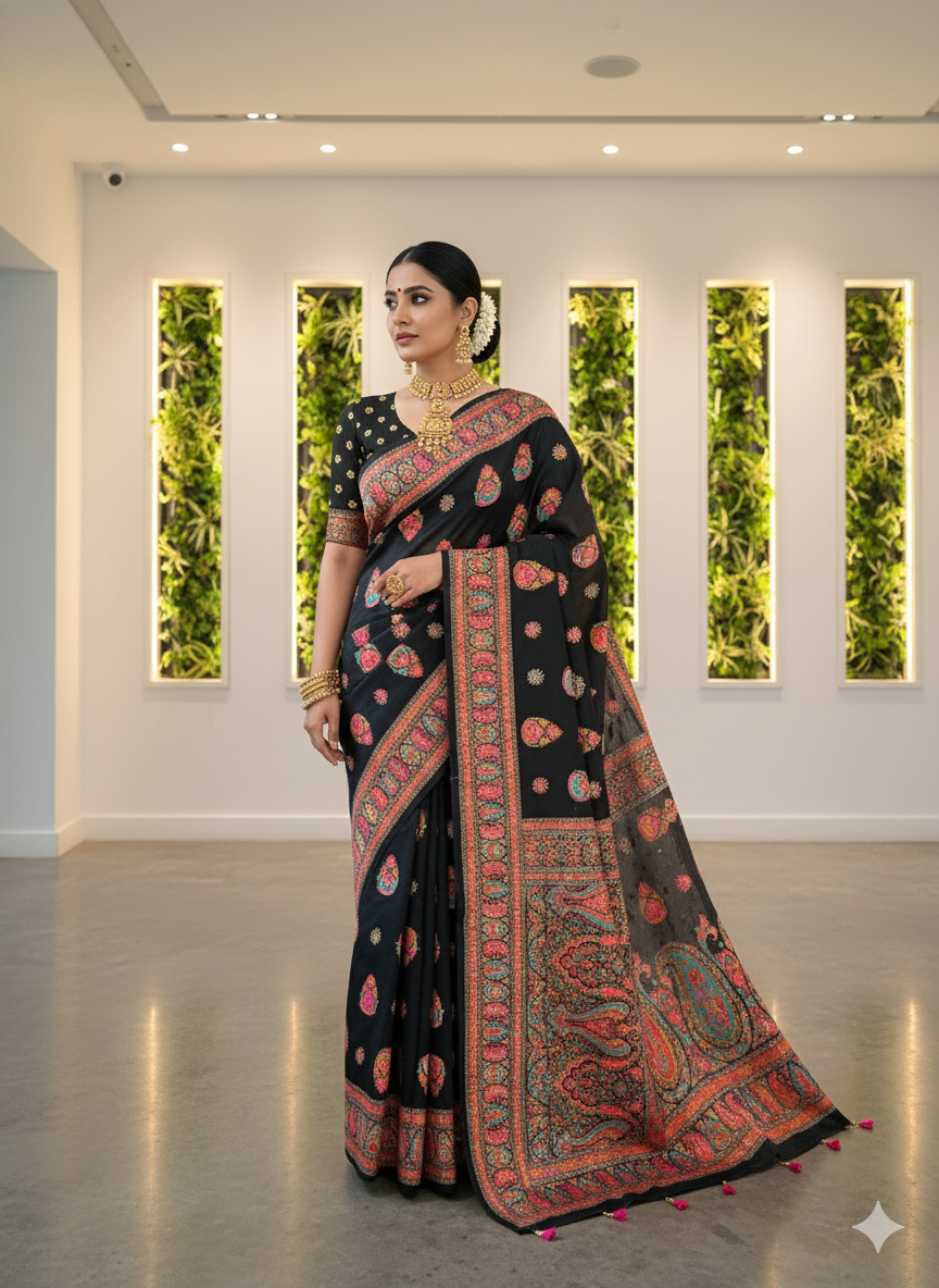 Raw Soft Silk Saree - (Code 051)