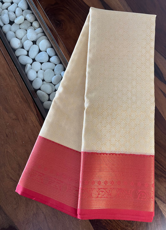 Brocade Semi-Silk Saree - (Code 012)