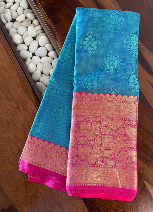 Brocade Semi-Silk Saree - (Code 010)