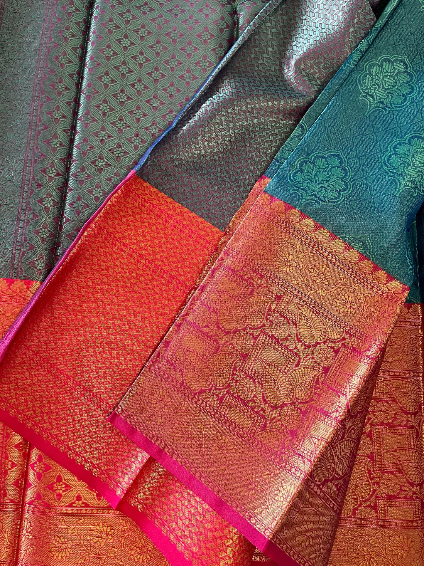 Brocade Semi-Silk Saree - (Code 010)