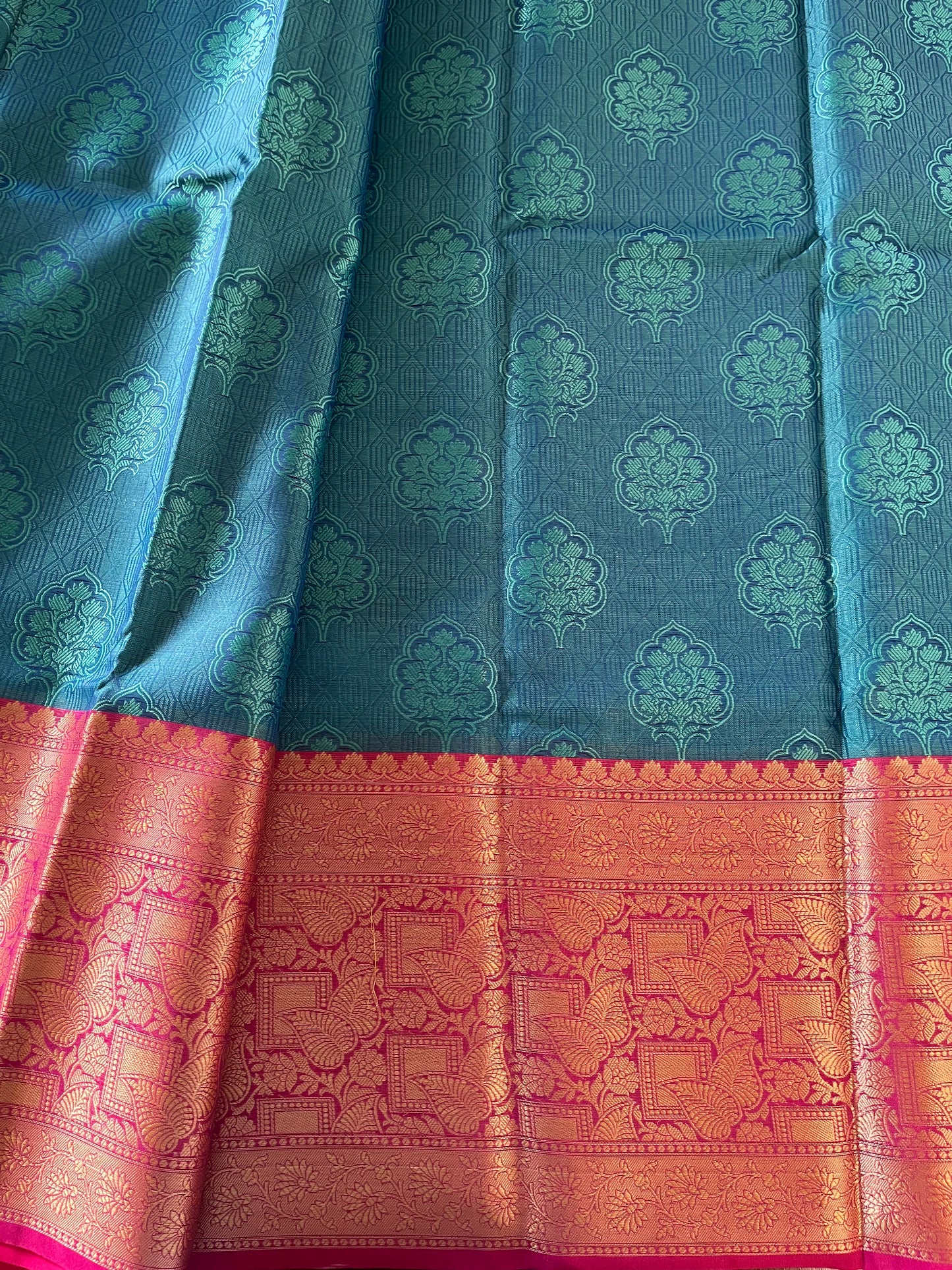 Brocade Semi-Silk Saree - (Code 010)