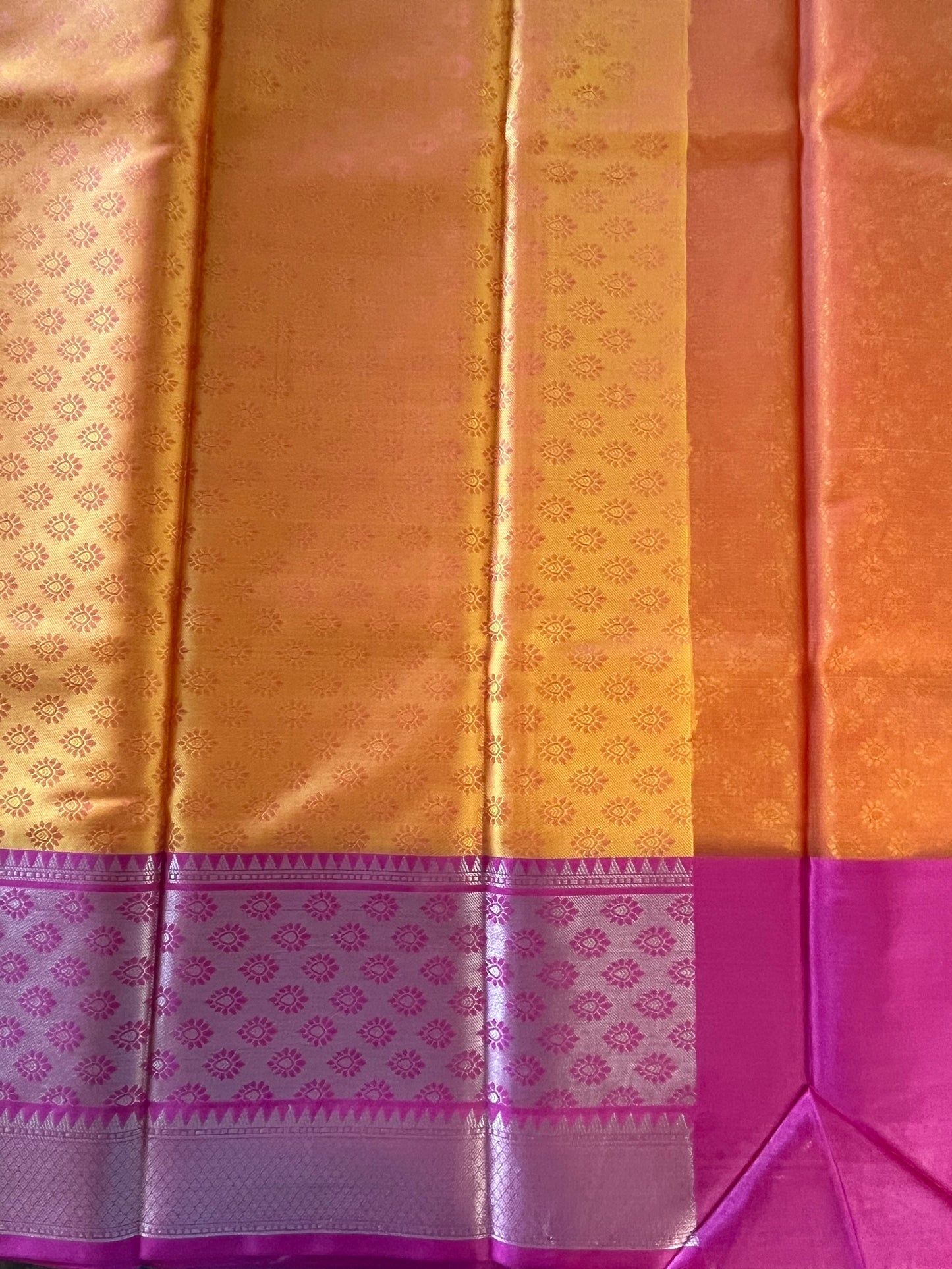 Brocade Semi-Silk Saree - (Code 022)