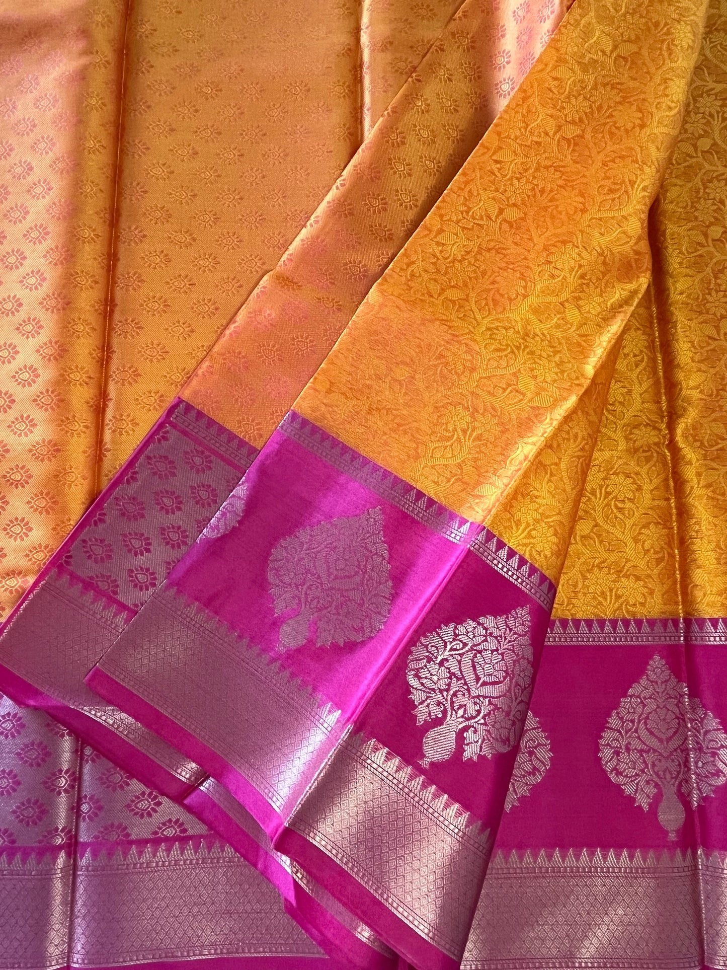 Brocade Semi-Silk Saree - (Code 022)