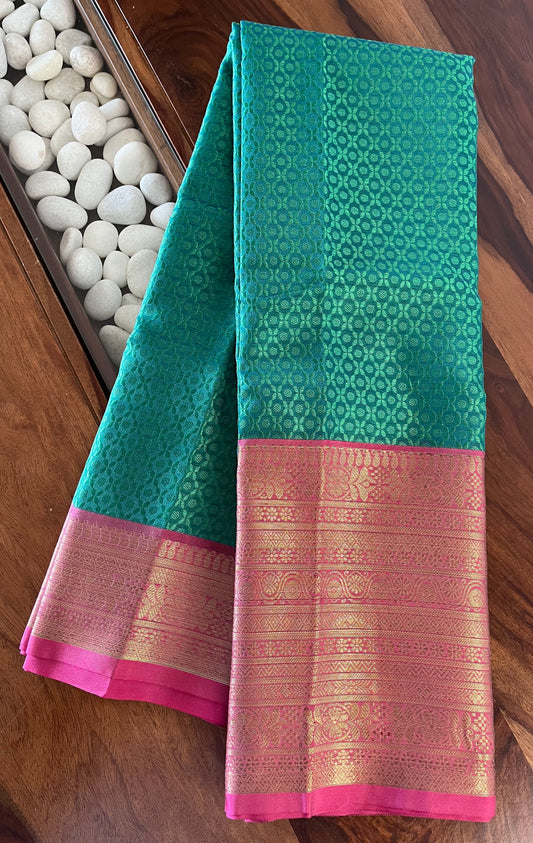 Brocade Semi-Silk Saree - (Code 007)
