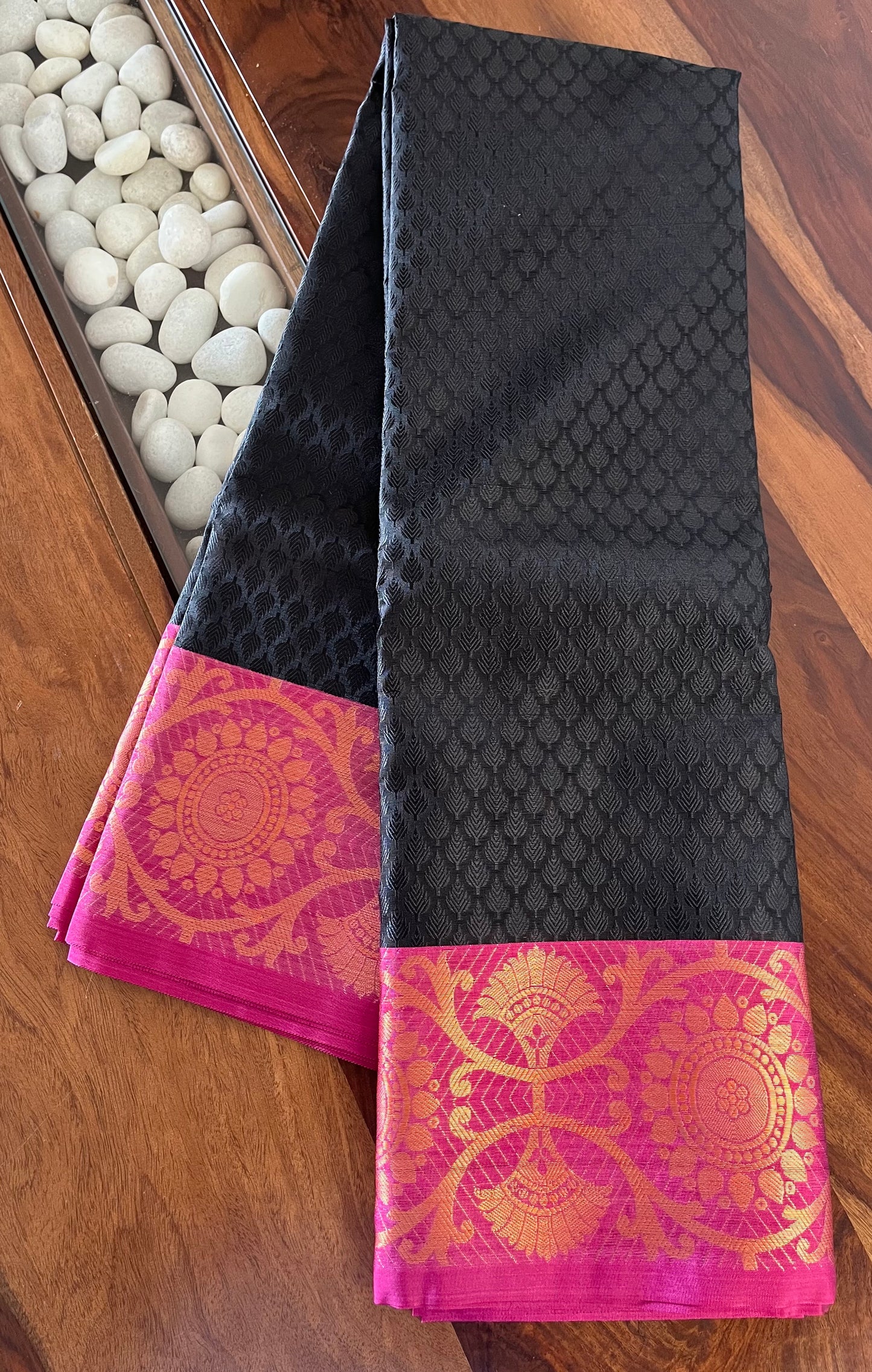 Brocade Semi-Silk Saree - (Code 009)
