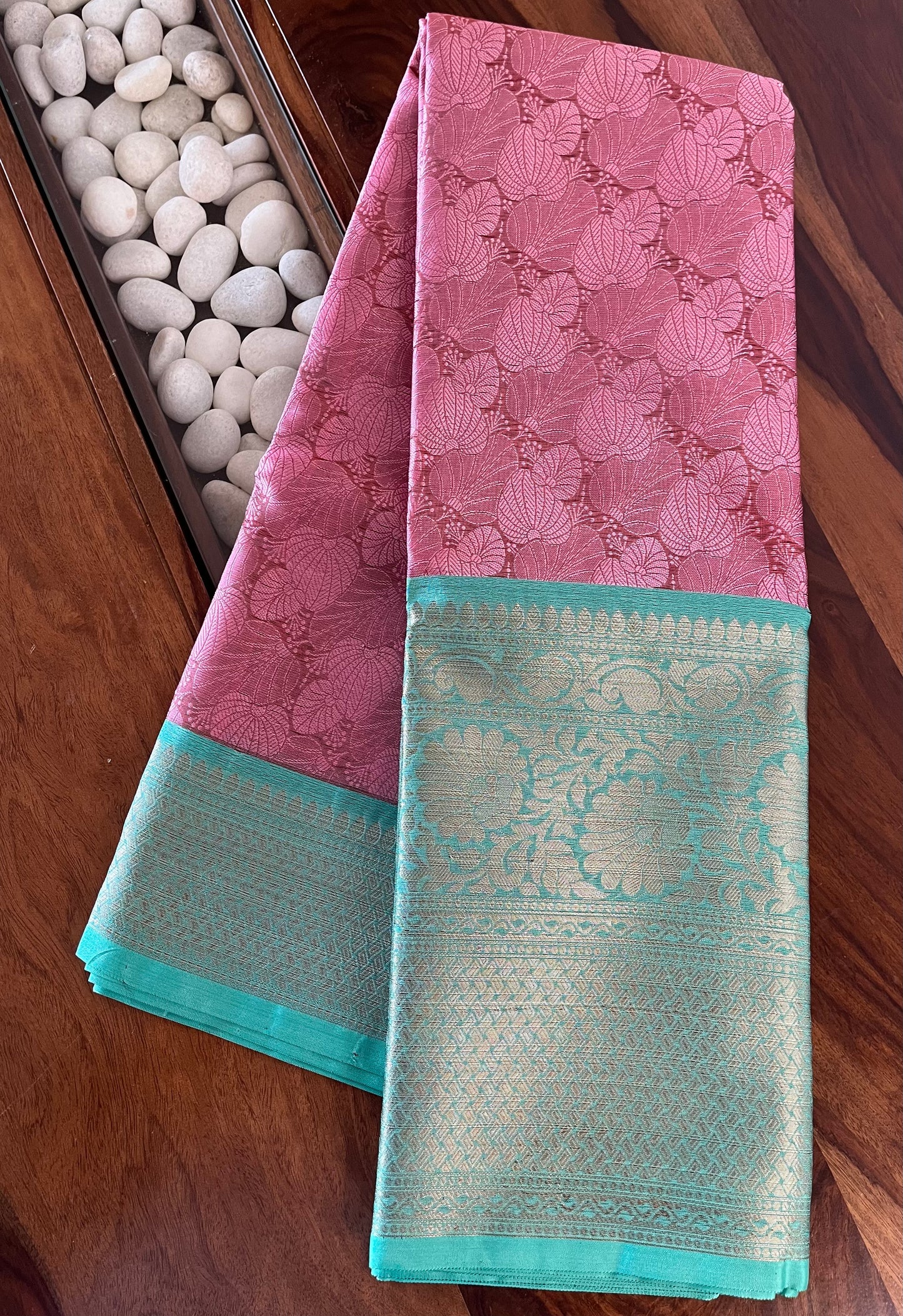 Brocade Semi-Silk Saree - (Code 008)