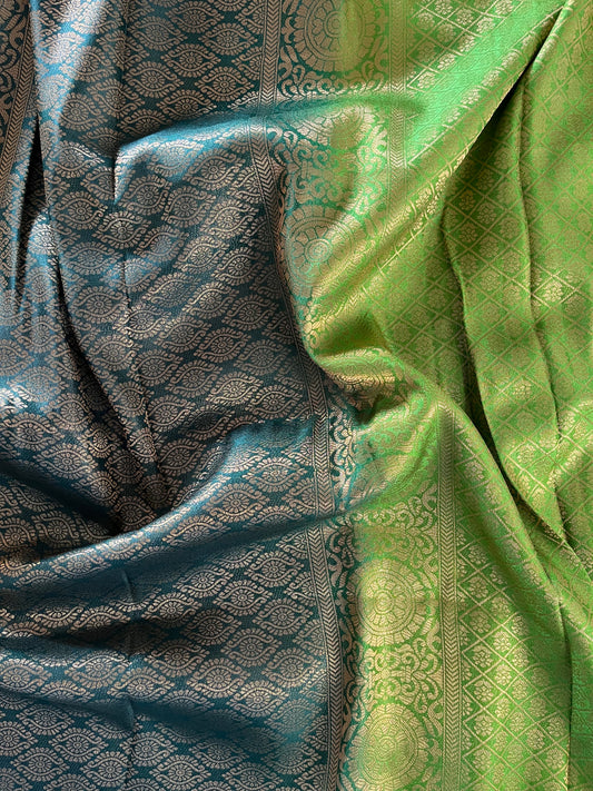 Brocade Semi-Silk Soft Sarees - (Code 029)