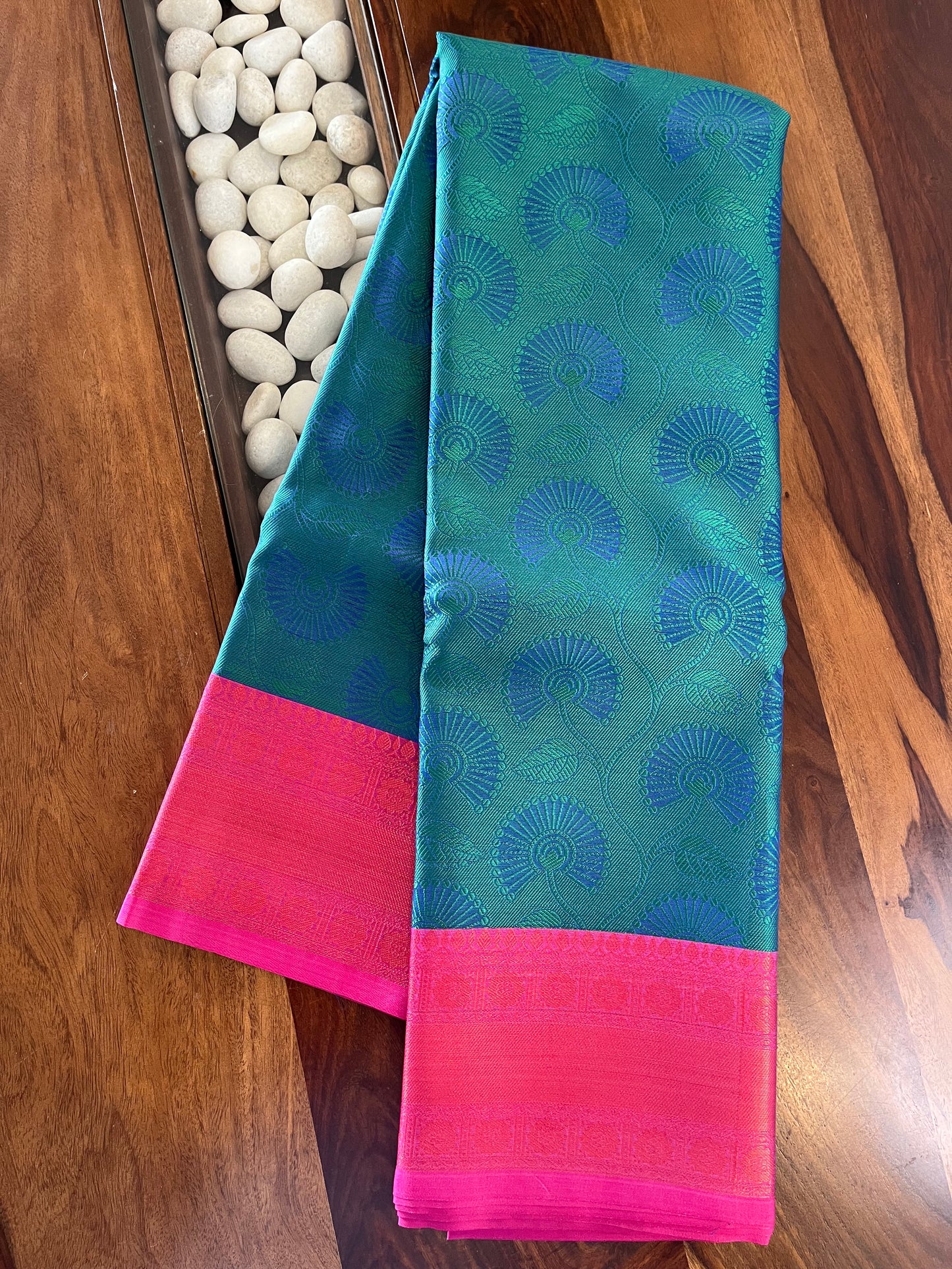 Brocade Semi-Silk Saree - (Code 023)