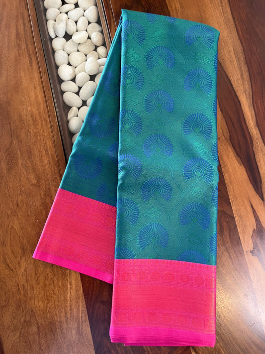 Brocade Semi-Silk Saree - (Code 023)