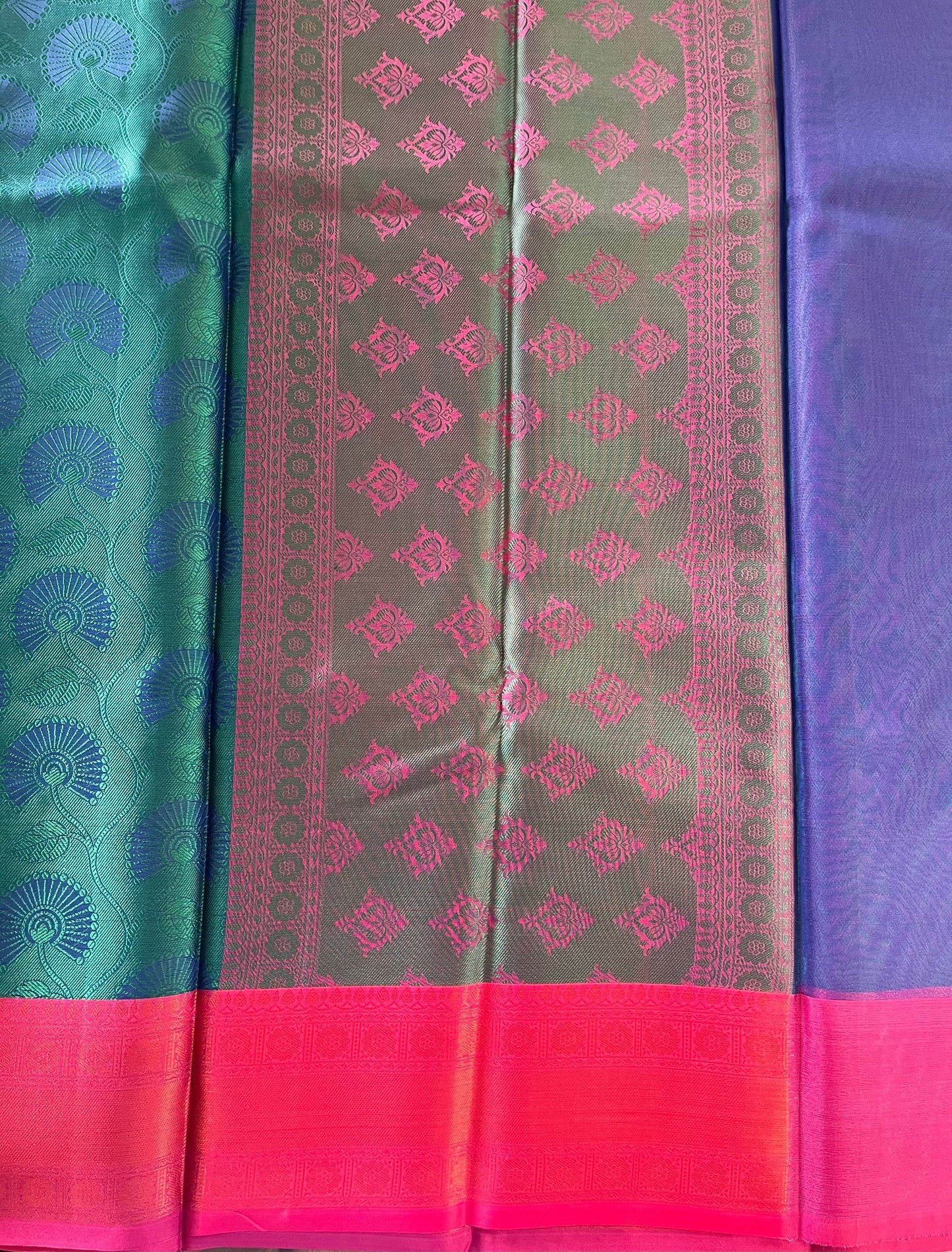 Brocade Semi-Silk Saree - (Code 023)