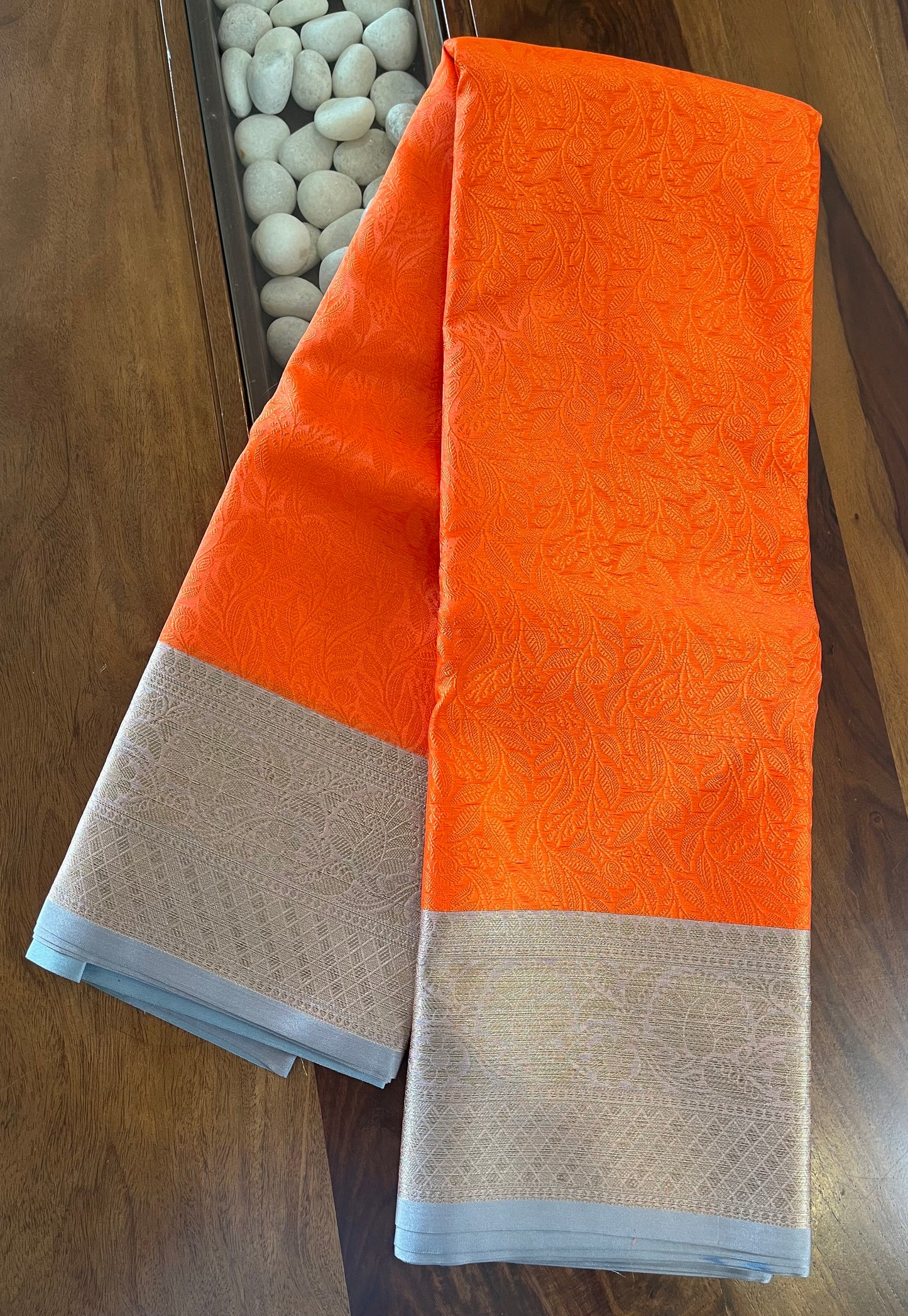 Brocade Semi-Silk Saree - (Code 025)