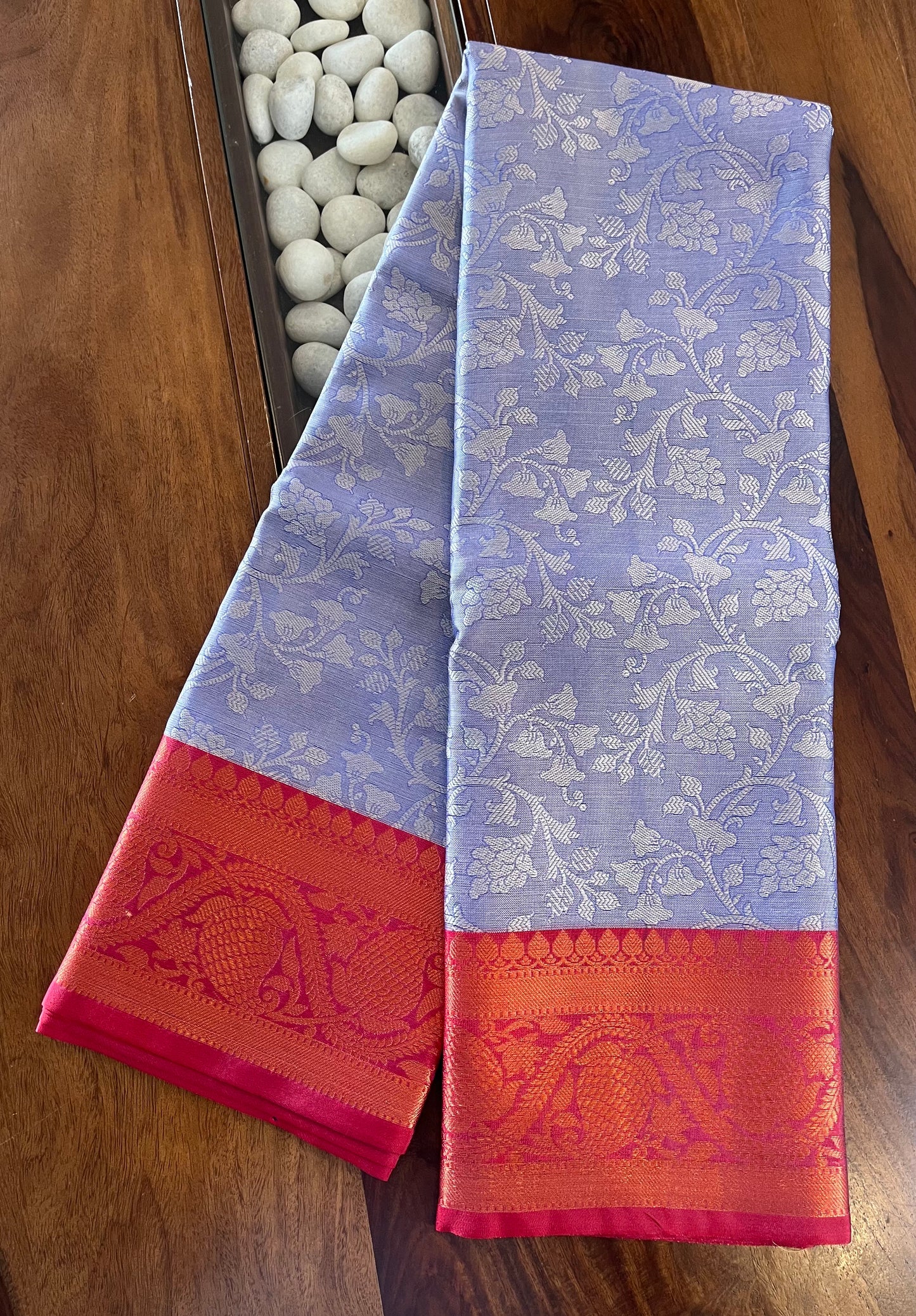 Brocade Semi-Silk Saree - (Code 026)