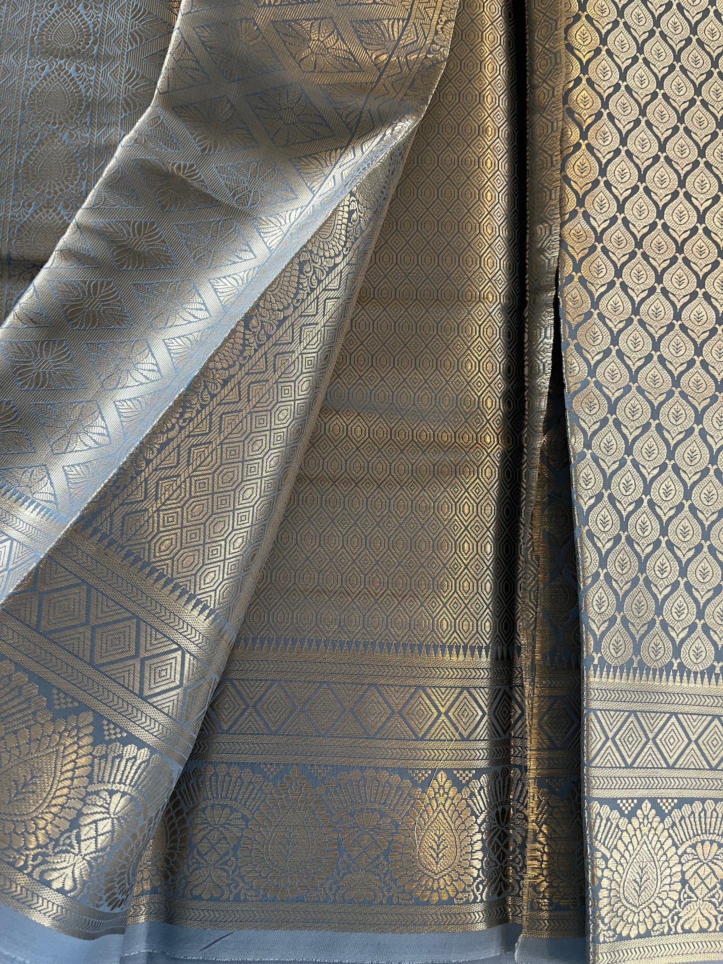 Brocade Cotton Semi-Silk Saree - (Code 016)