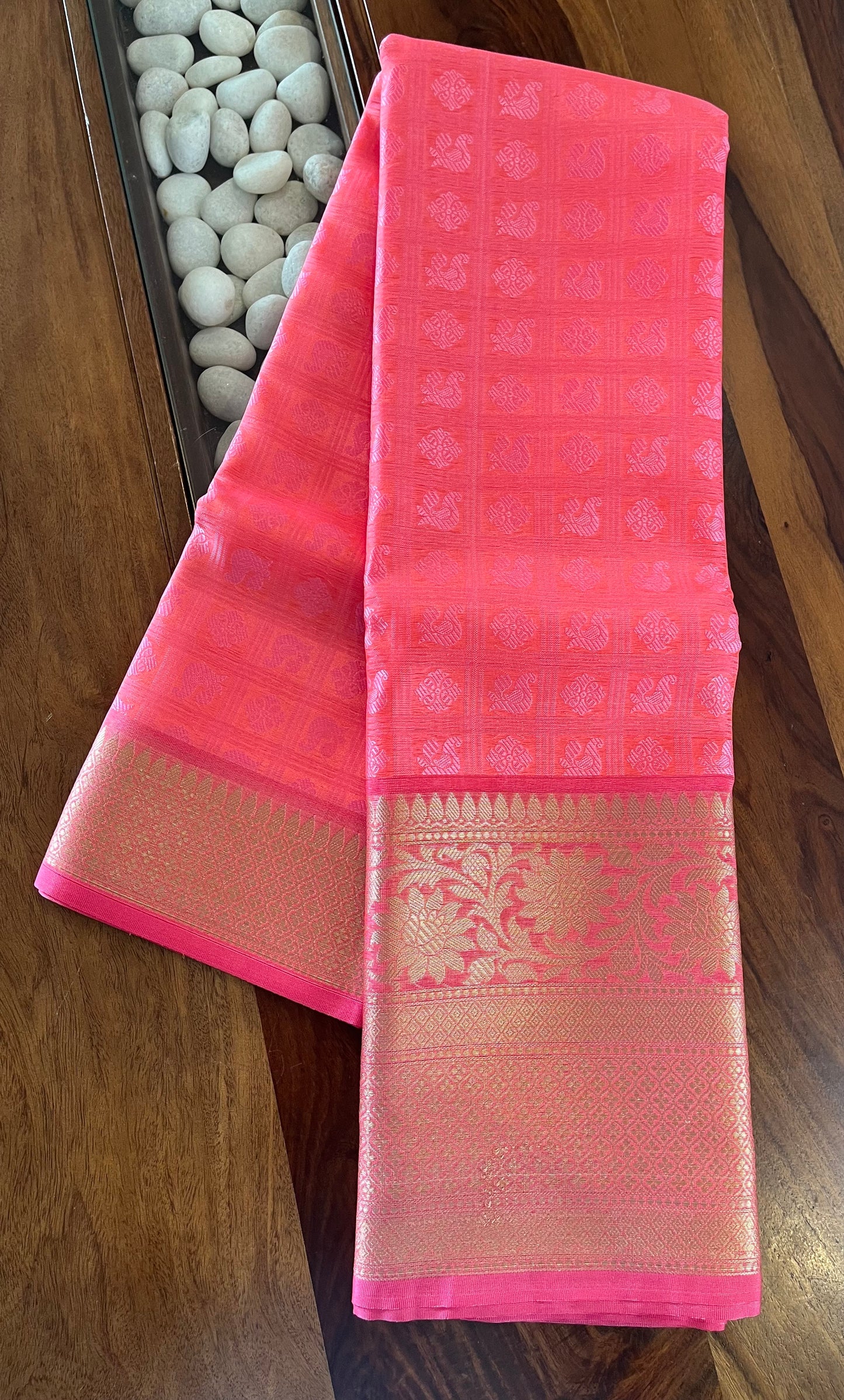 Brocade Semi-Silk Saree - (Code 018)