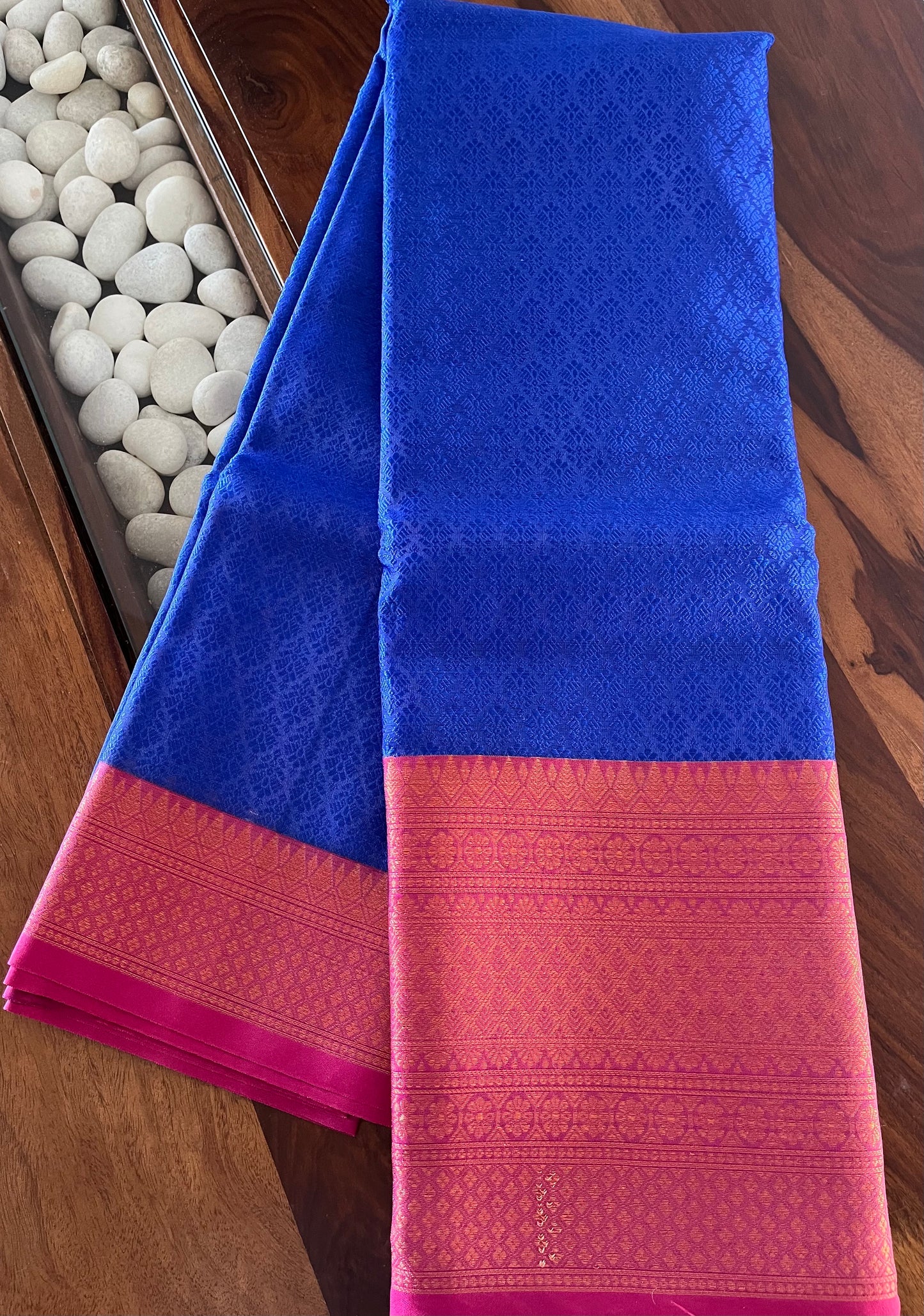 Brocade Semi-Silk Saree - (Code 002)