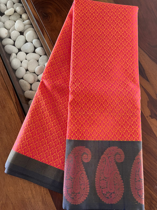 Brocade Semi-Silk Saree - (Code 005)