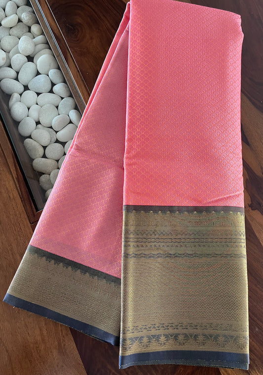 Brocade Semi-Silk Saree - (Code 004)
