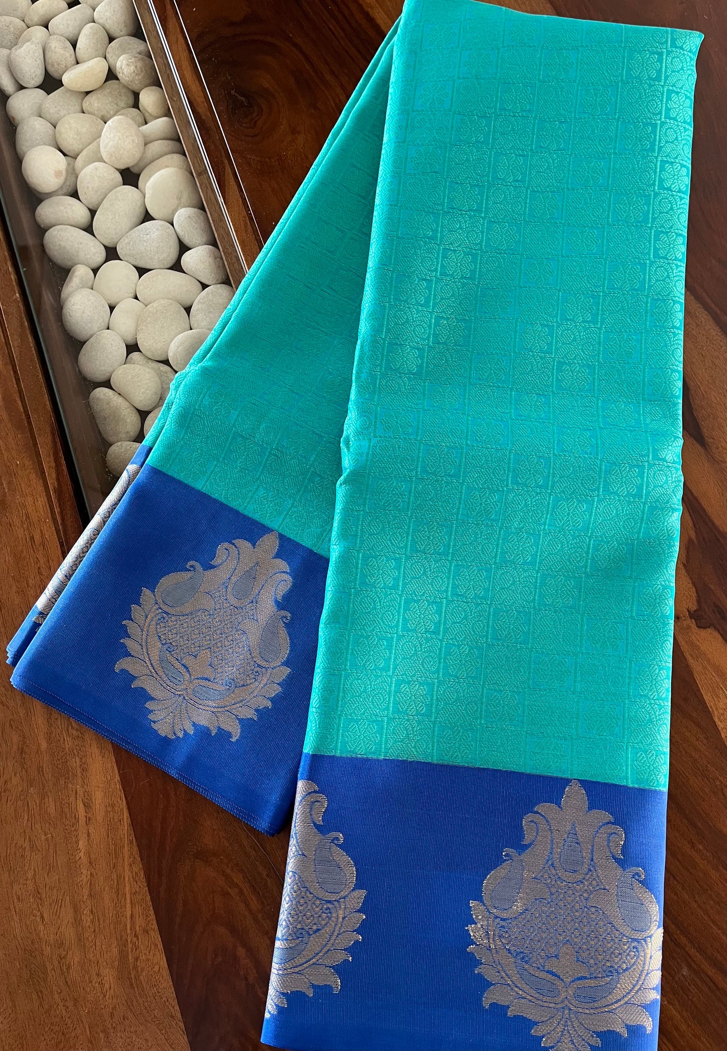 Brocade Semi-Silk Saree - (Code 001)
