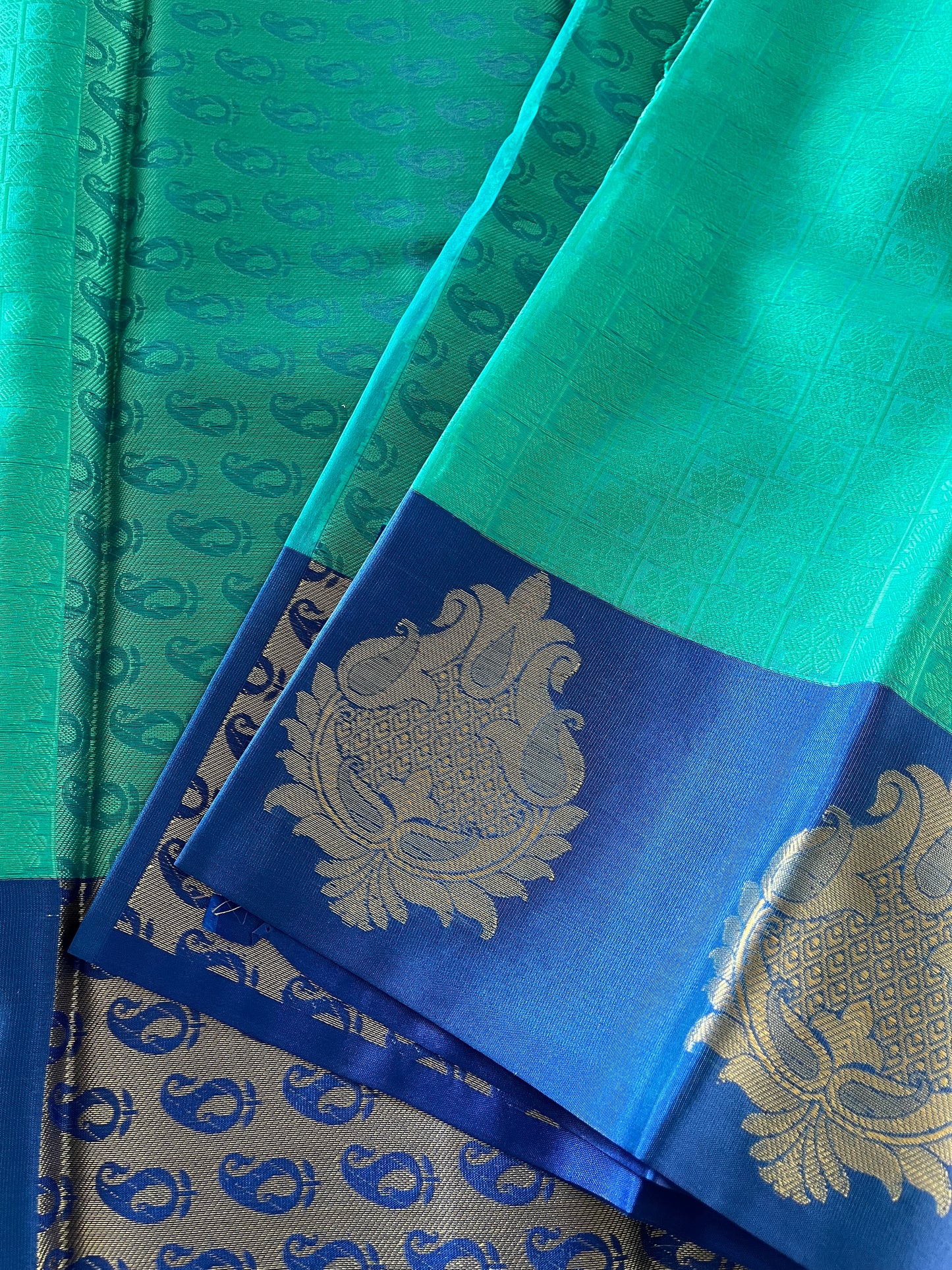Brocade Semi-Silk Saree - (Code 001)