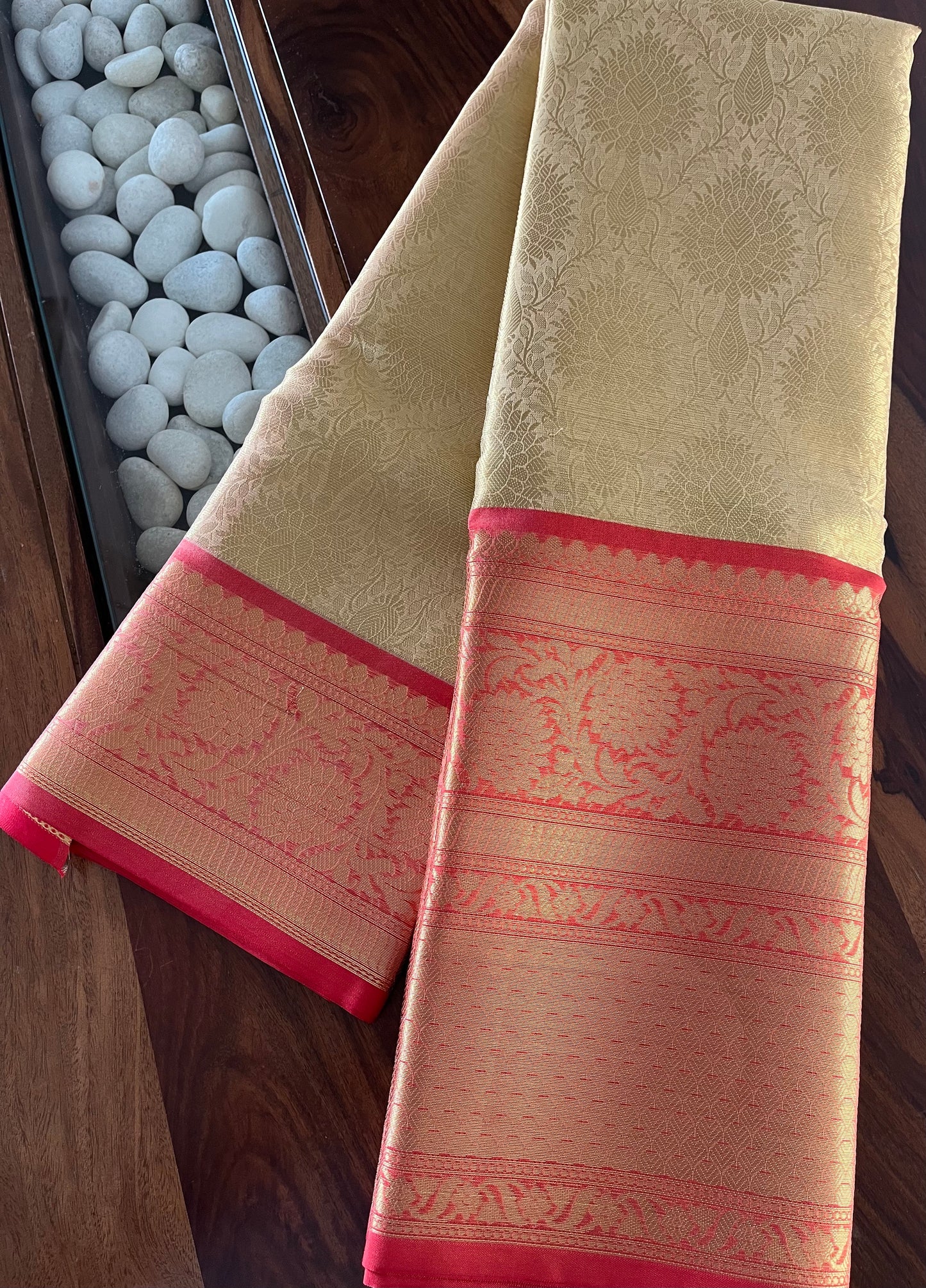 Brocade Tissue Semi-Silk Saree - (Code 019)