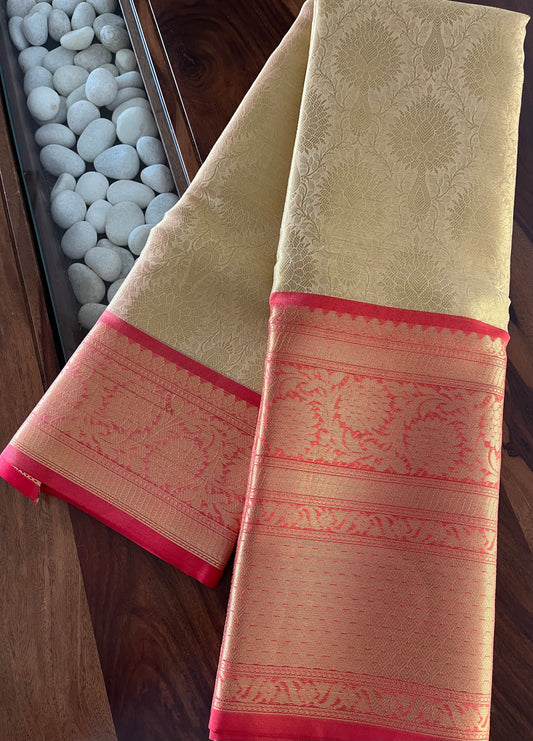 Brocade Tissue Semi-Silk Saree - (Code 019)