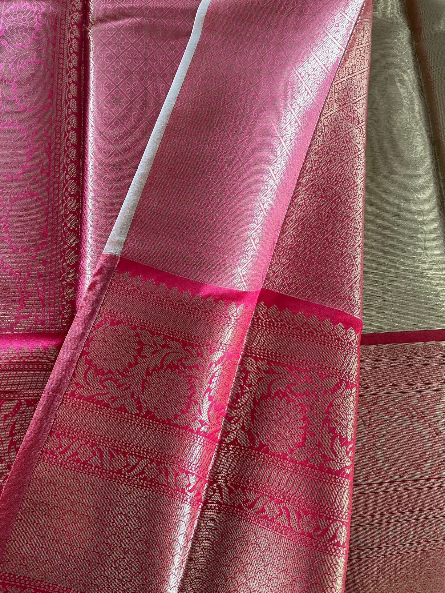 Brocade Tissue Semi-Silk Saree - (Code 019)